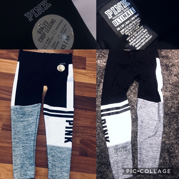 VS PINK ULTIMATE BONDED CROP LEGGINGS XS LIMTED ED - Picture 8 of 8